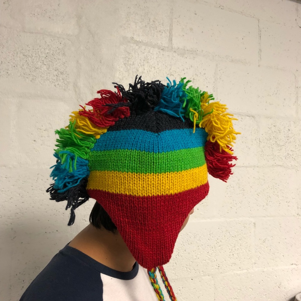 Hand knitted cap